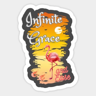 Infinite grace and ease Sticker